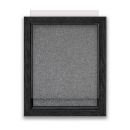 United Visual Products Indoor Enclosed Combo Board, 72"x36", Gold Frame/Black & Rubber UVCB7236G-BLACK-RUBBER